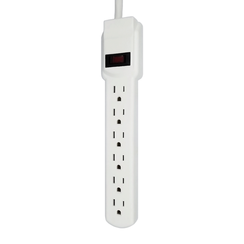 6 Outlet Power Strip - 1.6 Foot Cord